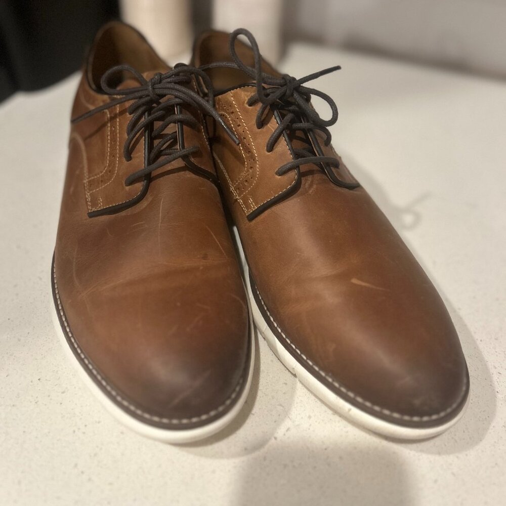 Johnston & Murphy Men's Holden Plain Toe Dress Shoes Size 11.5